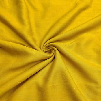 Yellow cotton silk embroidered unstitched dress material 4