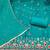 Turquoise cotton silk embroidered unstitched dress material