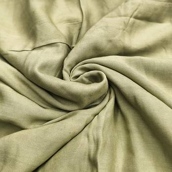 Green cotton silk embroidered unstitched dress material 4