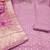 Lavender shimmer banarasi embellished unstitched dress material