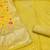 Yellow shimmer banarasi embellished unstitched dress material