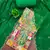Green viscose banarasi embellished unstitched dress material