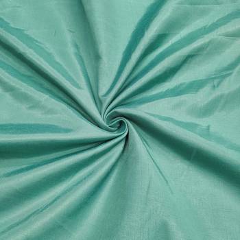 Turquoise shimmer banarasi embellished unstitched dress material 4