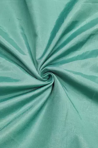 Turquoise shimmer banarasi embellished unstitched dress material