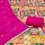 Magenta viscose banarasi embellished unstitched dress material