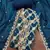 Dark blue cotton silk woven unstitched dress material