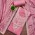Pink modal chanderi embroidered unstitched dress material