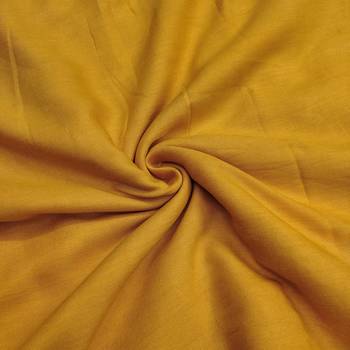 Yellow modal chanderi embroidered unstitched dress material 4