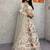Off White Color Embroidery Sequins Work Masti Silk Lehnega Choli Dupatta Set
