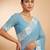 Blue Color Partywear Candy Crush Saree