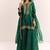 green cotton kurta sharara set