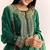 green cotton kurta sharara set