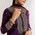 purple cotton kurta sharara set with embroidery