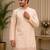 pink color embroidery and print work rayon kurta payjama set