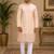 pink color embroidery and print work rayon kurta payjama set