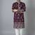 purple color printed chanderi silk kurta payjama set