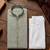 green color jaquard with embroidery patti slik kurta payjama set