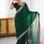 Women's rangoli silk traditional motiff embroidered saree with blouse piece