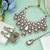 White color kundan necklace set