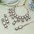 White color kundan necklace set