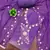 Purple viscose embroidered unstitched dress material