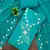 Blue viscose embroidered unstitched dress material