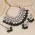 Green color kundan necklace set