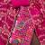 Magenta viscose embellished unstitched dress material