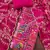 Magenta viscose embellished unstitched dress material