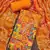 Mustard viscose embellished unstitched dress material