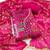 Magenta viscose embellished unstitched dress material