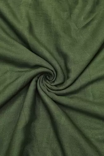 Green viscose embellished unstitched dress material