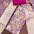 Lavender cotton silk woven design unstitched dress material