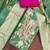 Sea green cotton silk woven design unstitched dress material