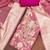 Pink cotton silk woven design unstitched dress material
