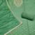 Green modal chanderi embroidered unstitched dress material