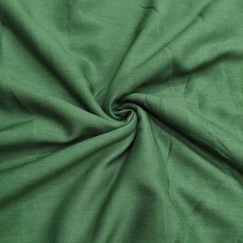 Green modal chanderi embroidered unstitched dress material 4