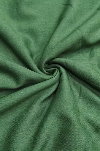 Green modal chanderi embroidered unstitched dress material