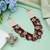 Maroon color kundan necklace set