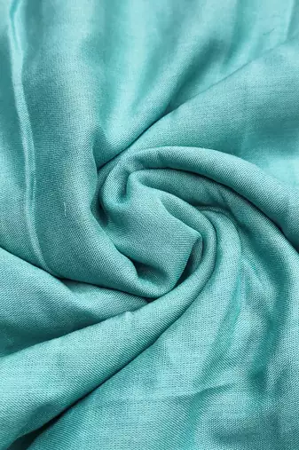 Blue cotton silk embroidered unstitched dress material
