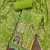 Parrot green viscose embellished unstitched dress material
