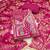 Magenta viscose embellished unstitched dress material