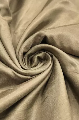 Olive organza printed unstitched dress material