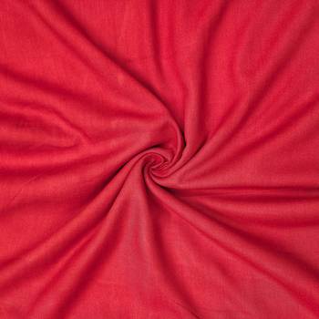 Red viscose embellished unstitched dress material 4