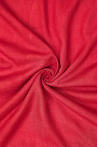Red viscose embellished unstitched dress material