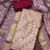 Lavender premium jacquard embellished unstitched dress material