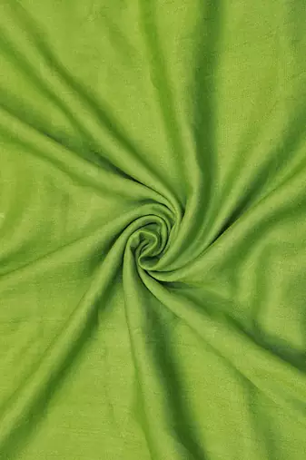 Parrot green viscose embellished unstitched dress material