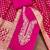 Magenta roman cotton embroidered unstitched dress material