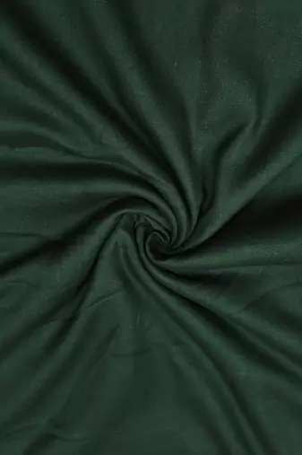 Dark green cotton silk woven unstitched dress material