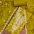 Mehendi cotton silk embellished unstitched dress material